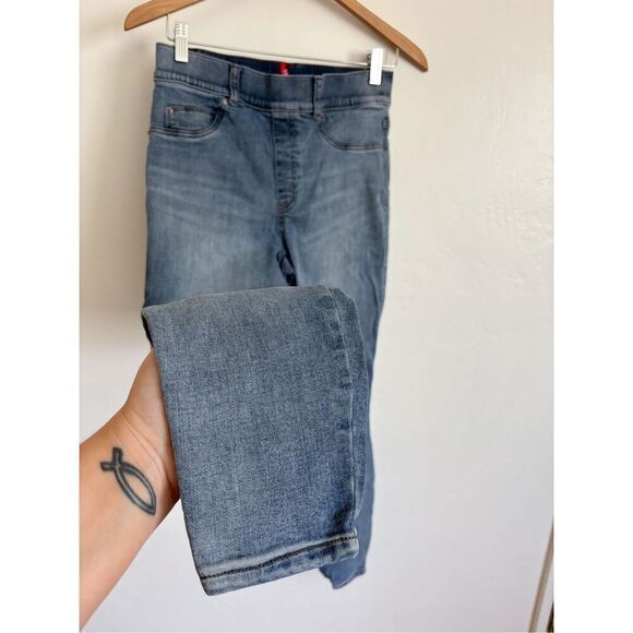 Spanx ankle skinny jeans in light vintage wash size medium - Picture 5 of 9